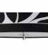 Manhattan Pendant Small 3 Light L1/SGU10 Polished Chrome/Frosted Glass With Black Patterned Shade CFL Lamps INCLUDED-9