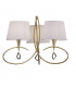 Mara Pendant 3 Light E14 French Gold With Ivory White Shades-5