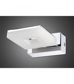 Marc Wall Lamp 1 Light 5W LED 3000K IP44, 450lm, Polished Chrome/Frosted Acrylic, 3yrs Warranty