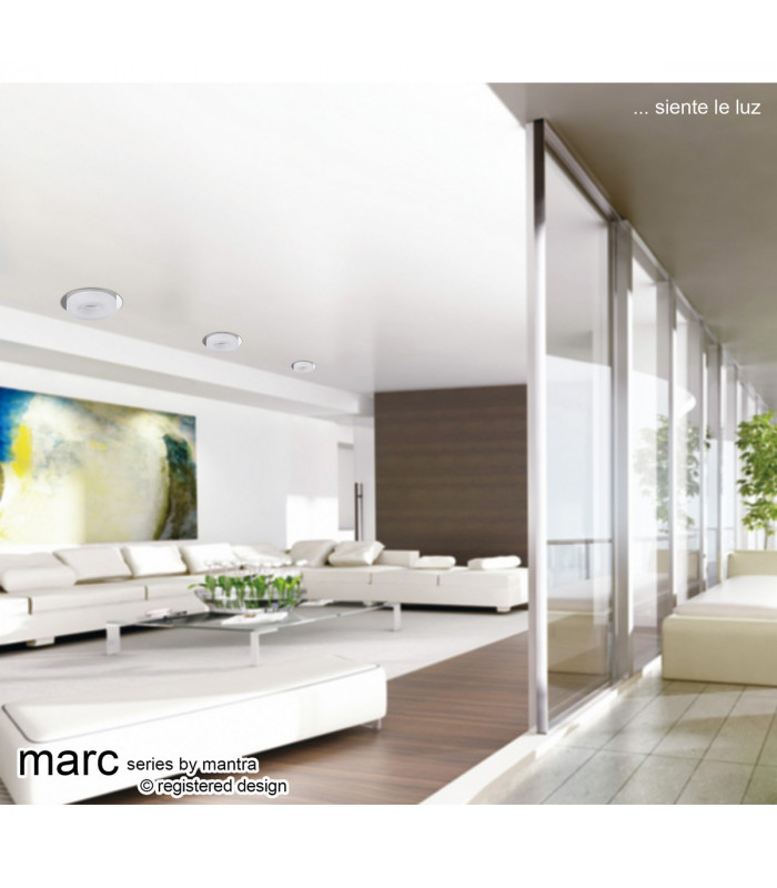 Marc Wall Lamp 1 Light 5W LED 3000K IP44, 450lm, Polished Chrome/Frosted Acrylic, 3yrs Warranty