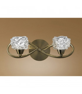 Maremagnum Wall Lamp Switched 2 Light G9 Antique Brass-2
