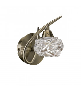 Maremagnum Wall Lamp Switched 1 Light G9 Antique Brass-1