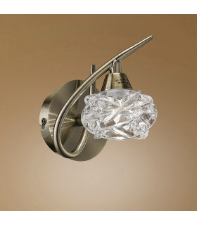 Maremagnum Wall Lamp Switched 1 Light G9 Antique Brass-2
