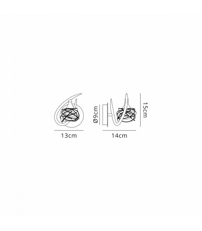 Maremagnum Wall Lamp Switched 1 Light G9 Antique Brass-3