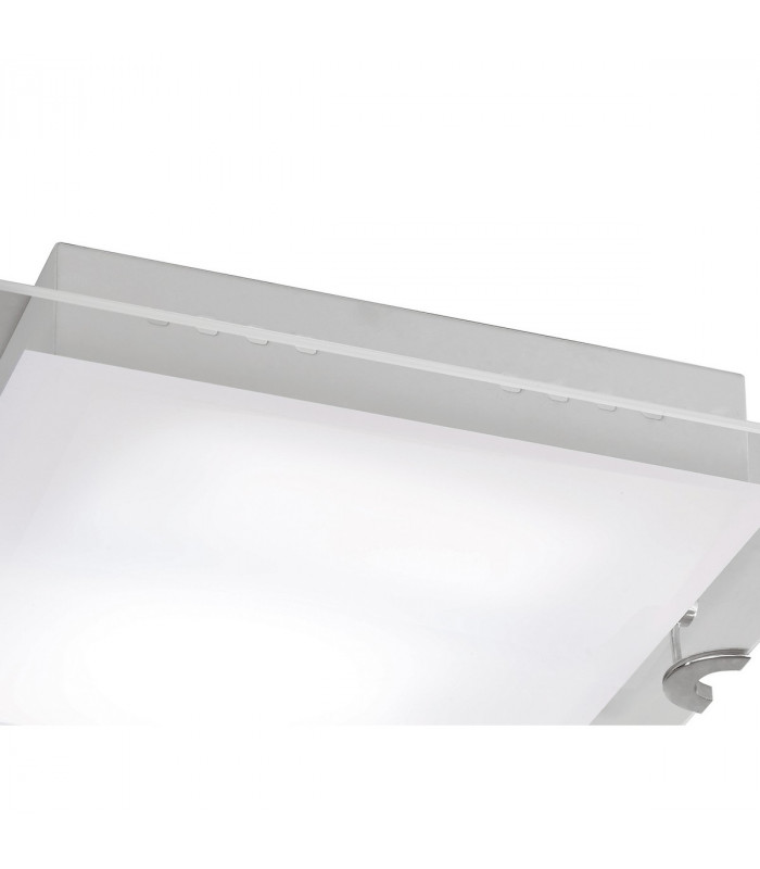 Melbourne Square Ceiling 15W LED 3000K 1350lm Polished Chrome/Frosted White Glass 3yrs Warranty-5
