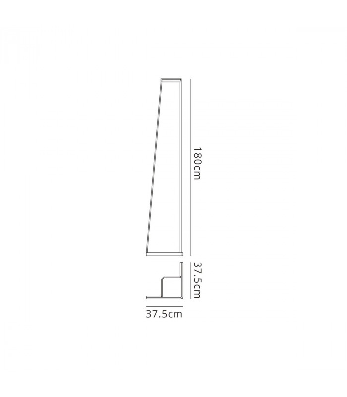 Minimal Floor Lamp 40W LED 3000K 3000lm Dimmable Black 3yrs Warranty-8