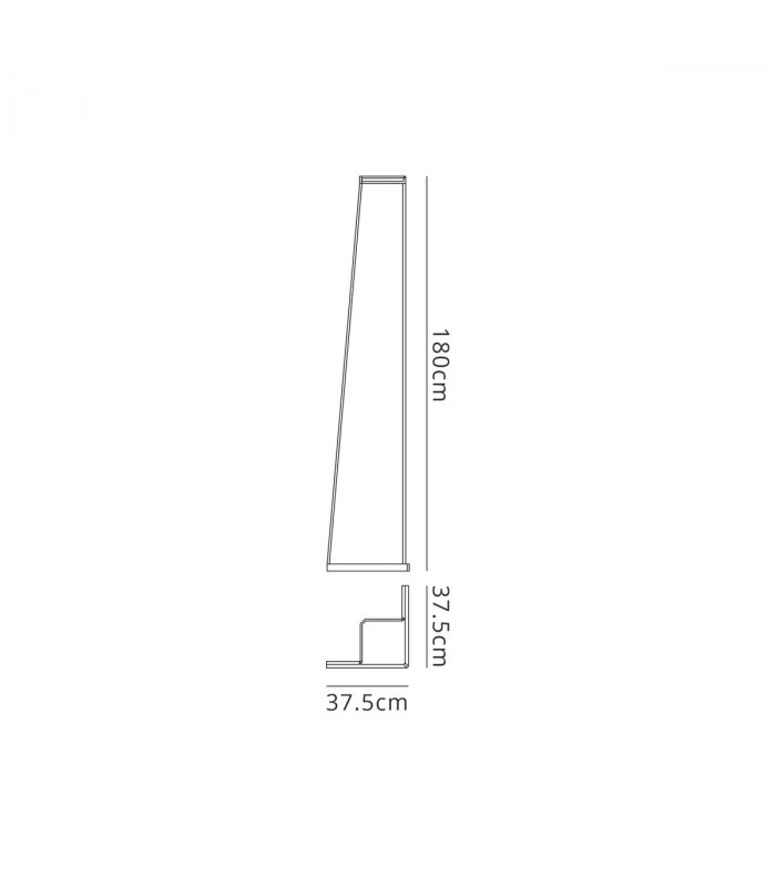 Minimal Floor Lamp 20W LED 3000K 1500lm Black 3yrs Warranty-8
