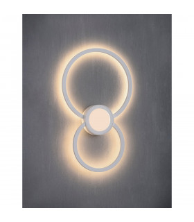 Mural Wall Lamp Circles Dimmable 24W 3000K 1440lm White 3yrs Warranty-2