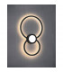 Mural Wall Lamp Circles 24W 3000K 1440lm Matt Black 3yrs Warranty-2