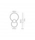 Mural Wall Lamp Circles 24W 3000K 1440lm Matt Black 3yrs Warranty-6