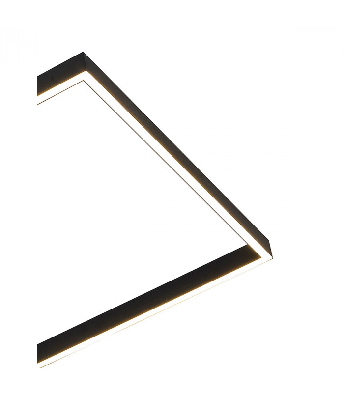 Mural Rectangular Ceiling Dimmable 48W LED 3000K 3840lm IP20 Matt Black 3yrs Warranty-5