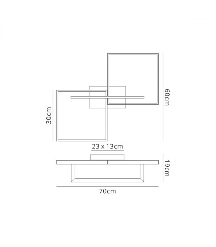 Mural Rectangular Ceiling Dimmable 48W LED 3000K 3840lm IP20 Matt Black 3yrs Warranty-6