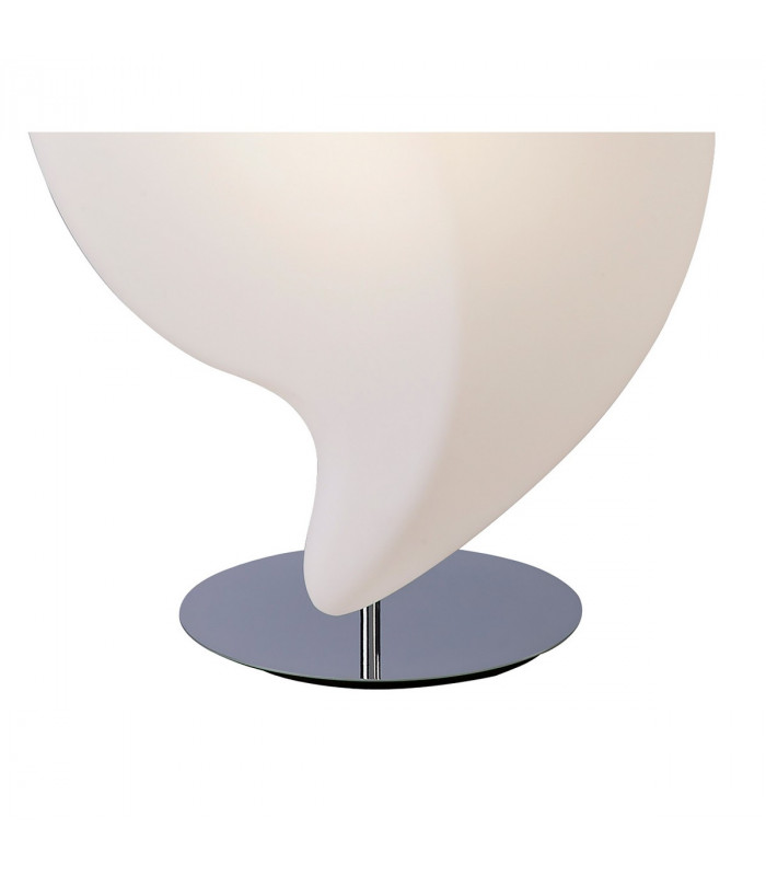 Natura Table Lamp 2 Light E27 Large Indoor Polished Chrome/Opal White-4