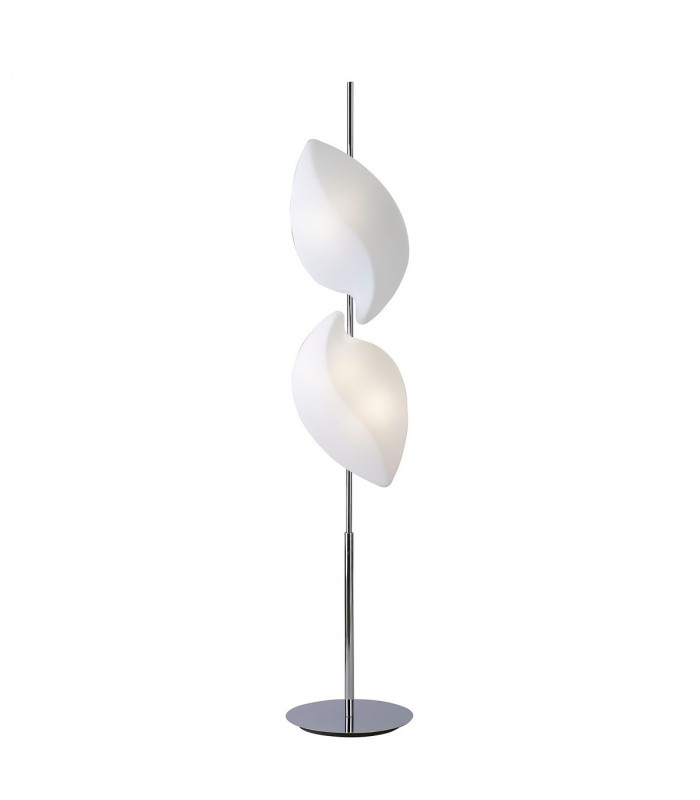 Natura Floor Lamp 4 Light E27 Indoor Polished Chrome/Opal White-1