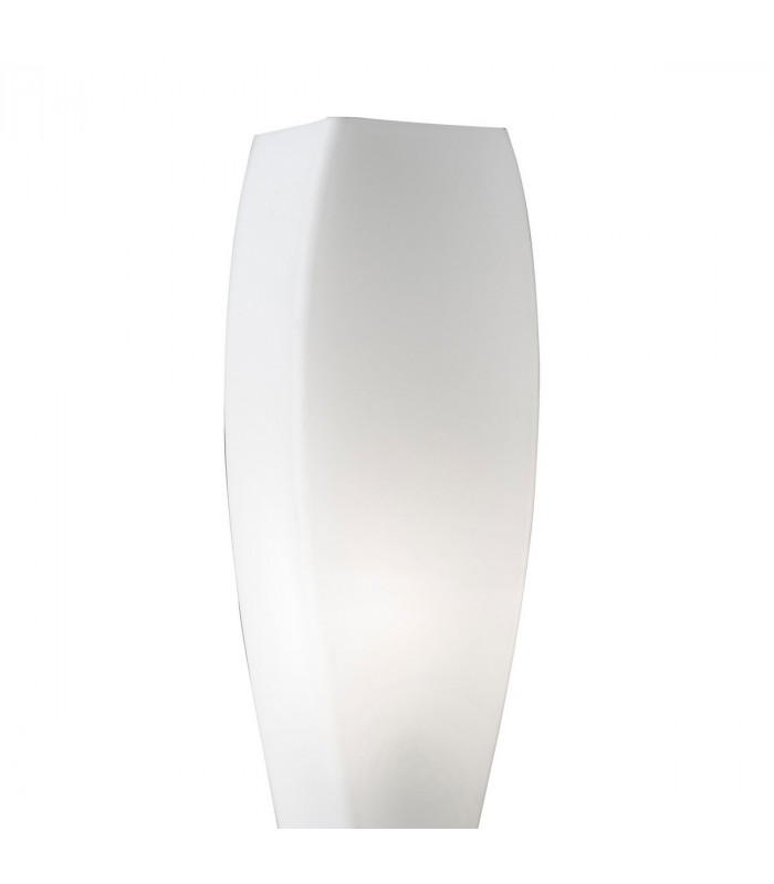 Neo Wall Lamp Switched 1 Light E27 Satin Nickel/Frosted White Glass-10