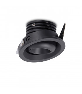 Neptuno Recessed Spotlight Mini Swivel 3W LED 3000K 210lm Black 3yrs Warranty-1