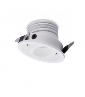 Neptuno Recessed Spotlight Mini Swivel 3W LED 3000K 210lm White 3yrs Warranty-1