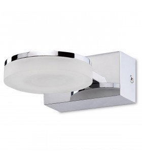 Nimbus Wall Lamp 1 Light 5W LED 3000K 450lm Polished Chrome/Frosted Acrylic 3yrs Warranty-1