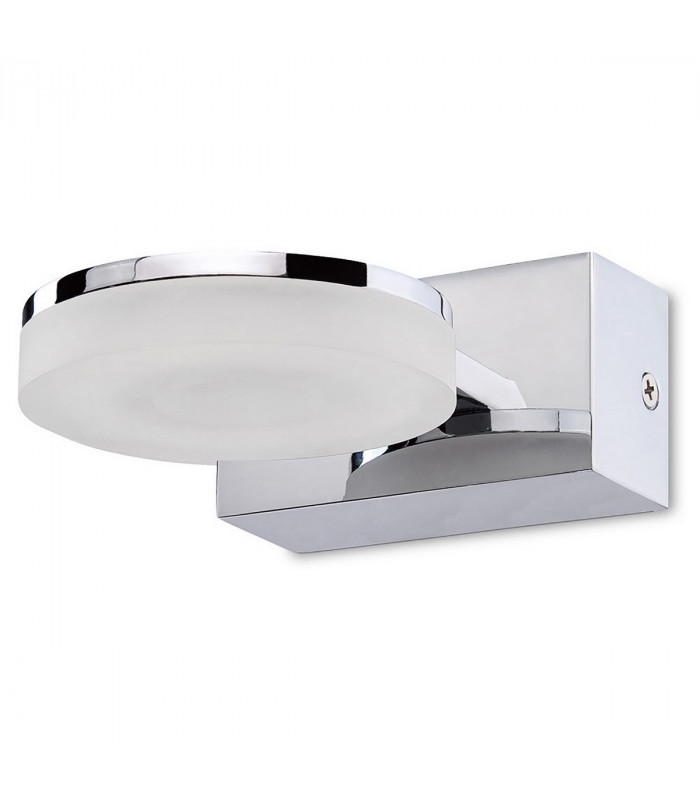Nimbus Wall Lamp 1 Light 5W LED 3000K 450lm Polished Chrome/Frosted Acrylic 3yrs Warranty-1