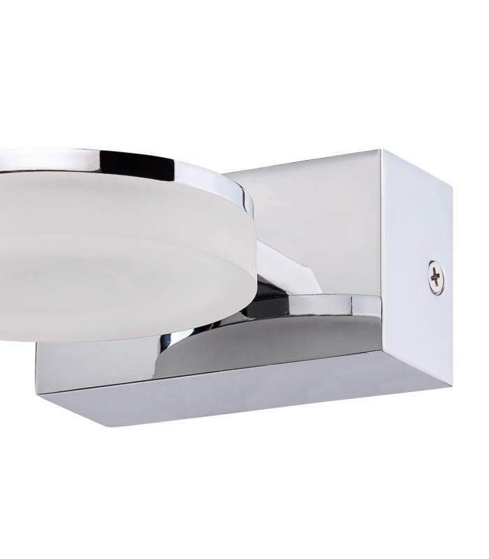 Nimbus Wall Lamp 1 Light 5W LED 3000K 450lm Polished Chrome/Frosted Acrylic 3yrs Warranty-3