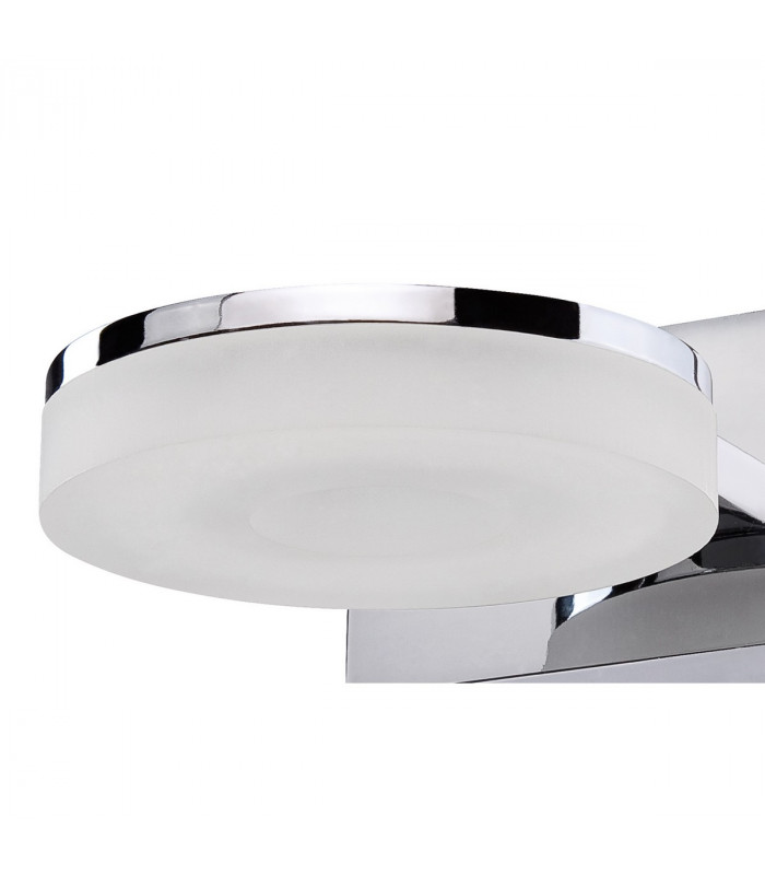 Nimbus Wall Lamp 1 Light 5W LED 3000K 450lm Polished Chrome/Frosted Acrylic 3yrs Warranty-5