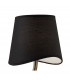 Ninette Table Lamp 1 Light E14 Small Antique Brass With Black Shade-5