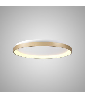 Niseko Ring Ceiling 78cm 58W LED, 3000K, 4700lm, Gold, 3yrs Warranty