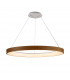 Niseko Ring Pendant 90cm 66W LED, 3000K-6000K Tuneable, 5440lm, Remote Control, Wood, 3yrs Warranty