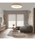 Niseko Ring Pendant 90cm 66W LED, 3000K-6000K Tuneable, 5440lm, Remote Control, Wood, 3yrs Warranty