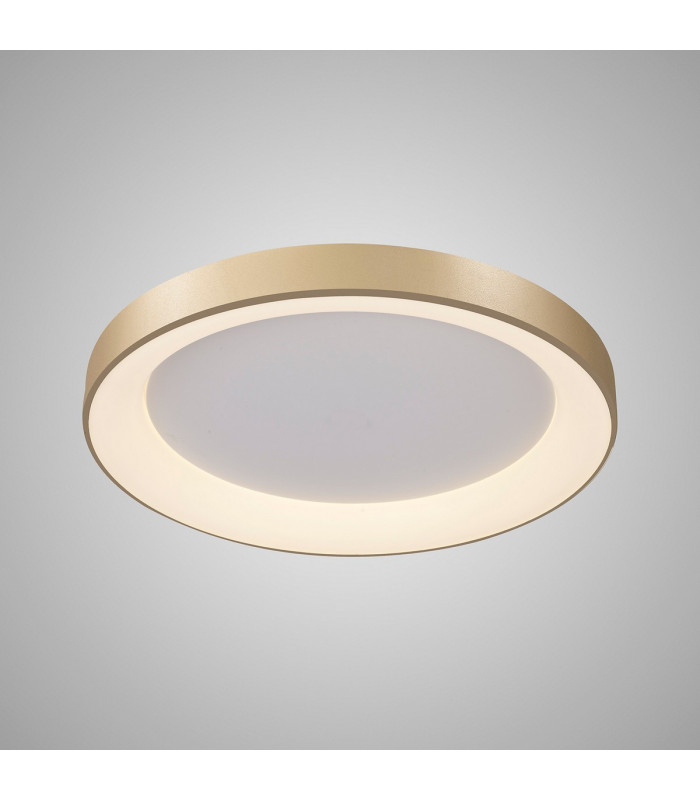 Niseko Ring Ceiling 65cm 48W LED, 3000K, 3900lm, Gold, 3yrs Warranty