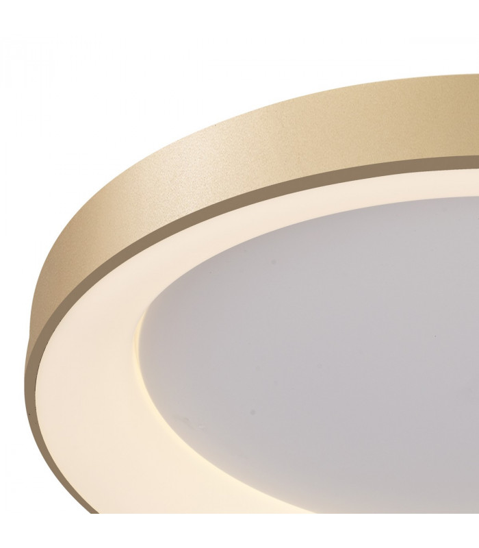 Niseko Ring Ceiling 65cm 48W LED, 3000K, 3900lm, Gold, 3yrs Warranty