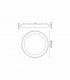 Niseko Ring Ceiling 65cm 48W LED, 3000K, 3900lm, Gold, 3yrs Warranty