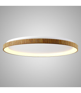 Niseko Ring Ceiling 90cm 78W LED, 3000K, 6200lm, Wood, 3yrs Warranty