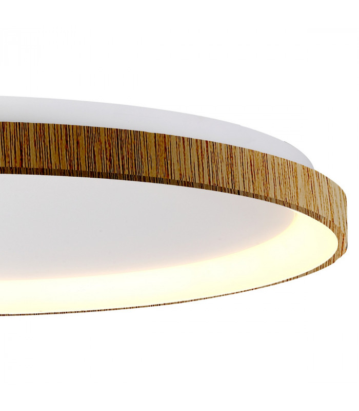 Niseko Ring Ceiling 90cm 78W LED, 3000K, 6200lm, Wood, 3yrs Warranty