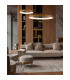 Niseko Triangular Ceiling 61cm 48W LED, 3000K, 2900lm, Gold, 3yrs Warranty