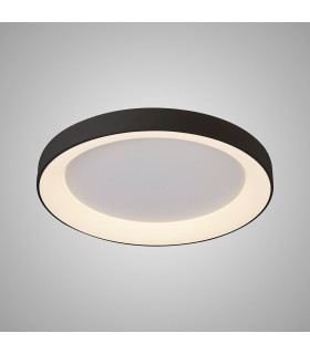 Niseko Ring Ceiling 65cm 48W LED, 3000K, 3900lm, Black, 3yrs Warranty