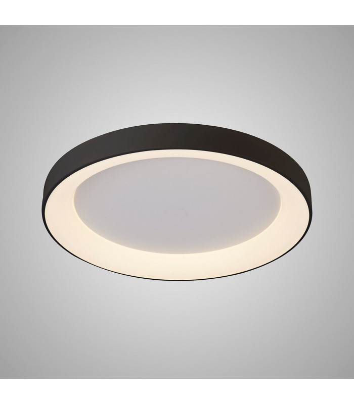 Niseko Ring Ceiling 65cm 48W LED, 3000K, 3900lm, Black, 3yrs Warranty