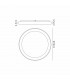 Niseko Ring Ceiling 78cm 58W LED, 3000K, 4700lm, Black, 3yrs Warranty