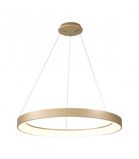 Niseko Ring Pendant 90cm 66W LED, 3000K-6000K Tuneable, 4200lm, Remote Control, Gold, 3yrs Warranty