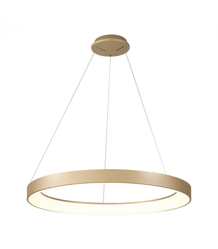 Niseko Ring Pendant 90cm 66W LED, 3000K-6000K Tuneable, 4200lm, Remote Control, Gold, 3yrs Warranty