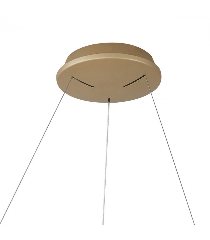 Niseko Ring Pendant 90cm 66W LED, 3000K-6000K Tuneable, 4200lm, Remote Control, Gold, 3yrs Warranty