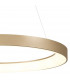 Niseko Ring Pendant 90cm 66W LED, 3000K-6000K Tuneable, 4200lm, Remote Control, Gold, 3yrs Warranty