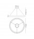 Niseko Ring Pendant 90cm 66W LED, 3000K-6000K Tuneable, 4200lm, Remote Control, Gold, 3yrs Warranty