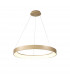 Niseko Ring Pendant 65cm 50W LED, 3000K-6000K Tuneable, 3500lm, Remote Control, Gold, 3yrs Warranty