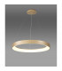 Niseko Ring Pendant 65cm 50W LED, 3000K-6000K Tuneable, 3500lm, Remote Control, Gold, 3yrs Warranty