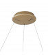 Niseko Ring Pendant 65cm 50W LED, 3000K-6000K Tuneable, 3500lm, Remote Control, Gold, 3yrs Warranty