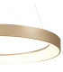 Niseko Ring Pendant 65cm 50W LED, 3000K-6000K Tuneable, 3500lm, Remote Control, Gold, 3yrs Warranty