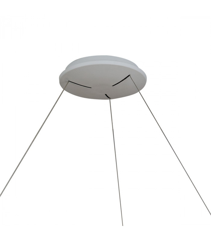 Niseko Ring Pendant 65cm 50W LED, 3000K-6000K Tuneable, 3760lm, Remote Control, Wood, 3yrs Warranty