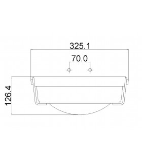 2 Light Small Flush Mount Ceiling Light Nickel, E27 - 2