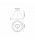 Niseko Ring Pendant 65cm 50W LED, 3000K-6000K Tuneable, 3760lm, Remote Control, Wood, 3yrs Warranty
